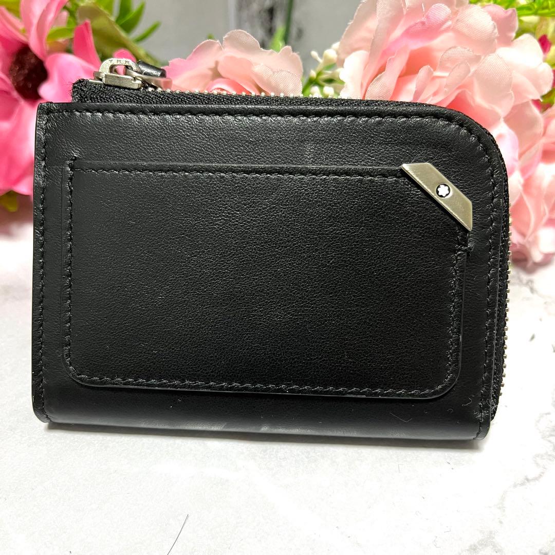 【ほぼ未使用】MONT BLANC ケース ミニ財布 小銭入れ レザー