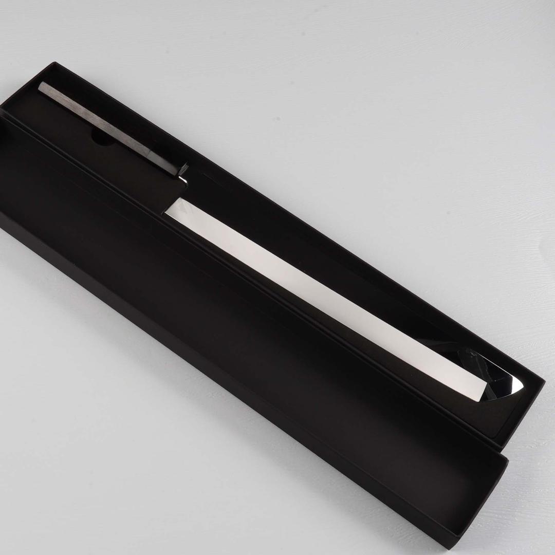 7794ウルトラ鏡面仕上げ 尺 鱧切り 骨切り 刺身包丁 黒檀黒水牛角八角柄