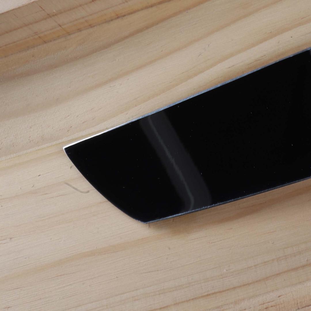 7794ウルトラ鏡面仕上げ 尺 鱧切り 骨切り 刺身包丁 黒檀黒水牛角八角柄