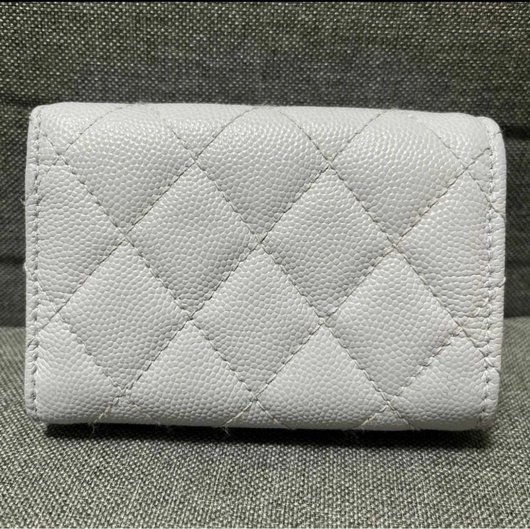CHANEL 折り財布 ミニ財布 シャネル マトラッセキャビアスキン限定セール！