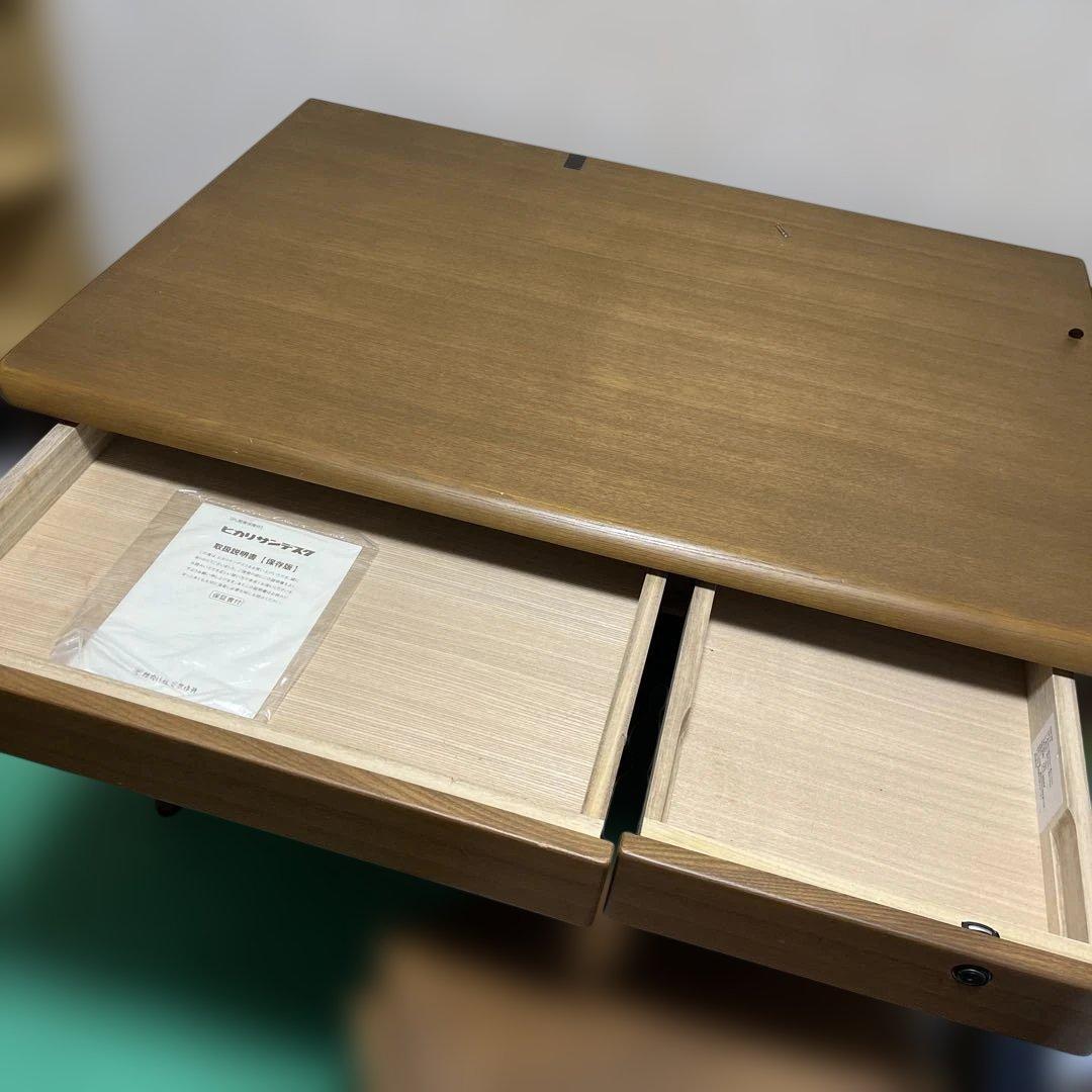 学習机　きれい！椅子セット　ヒカリサンデスク製　天板　極美　木製