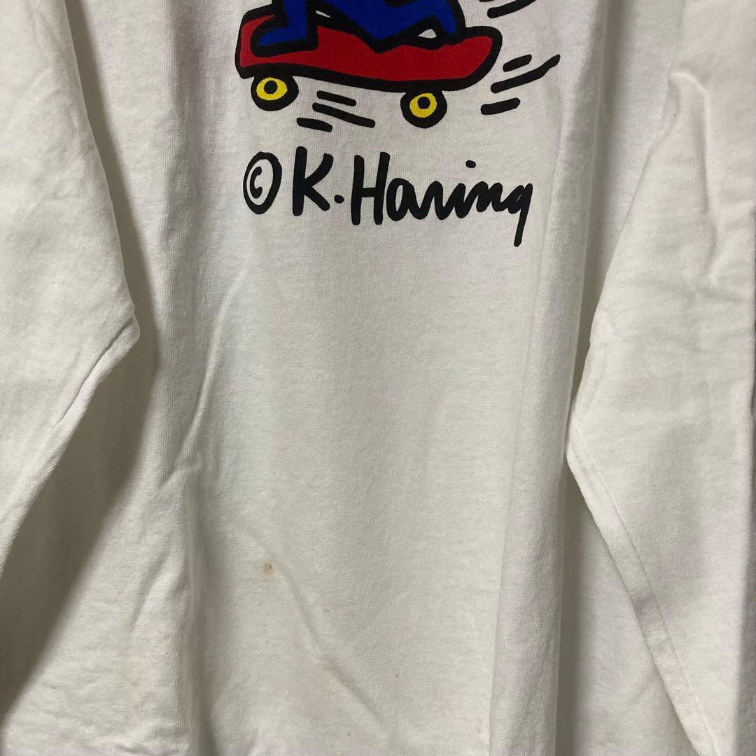 レア キースヘリング ヴィンテージ POPSHOP 長袖 ロンT L USA製