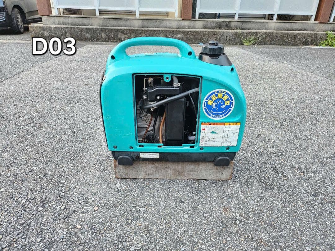動作確認済　デンヨー インバーター発電機 GE-900SS-IV (D03)
