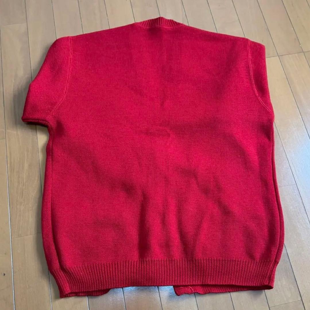 セリーヌ CELINE エンブレム刺繍ワッペンウールカーディガン L 肉厚ニット