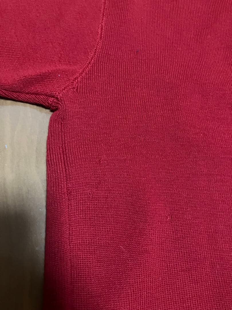 セリーヌ CELINE エンブレム刺繍ワッペンウールカーディガン L 肉厚ニット