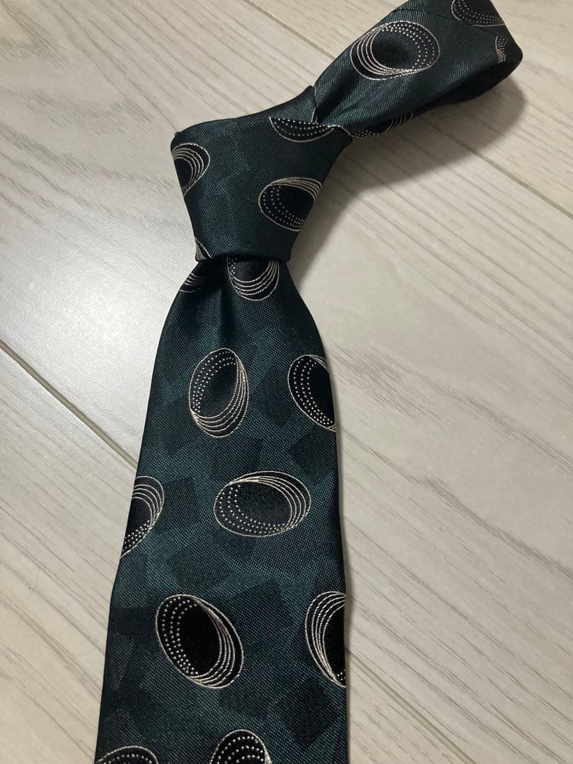 美品⭐︎ホリデー&ブラウンダークグリーン ジャカードネクタイ