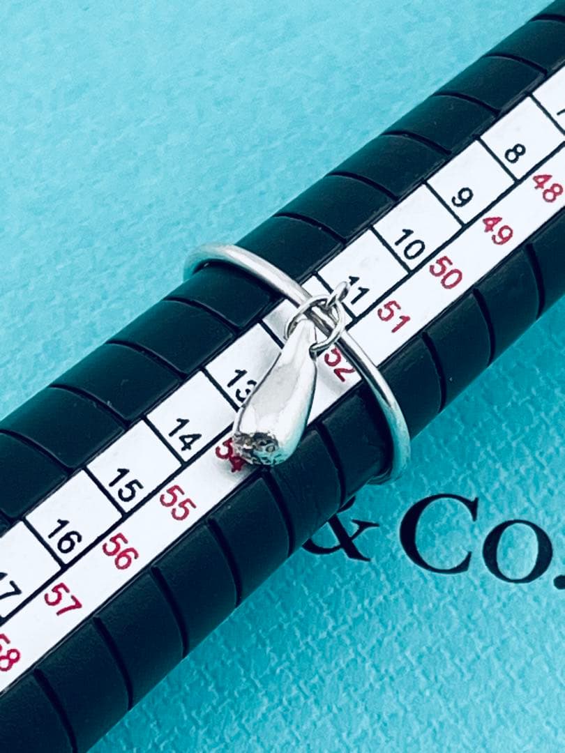 h960 美品　ティファニー　ティアドロップ　リング　925 約11.5号