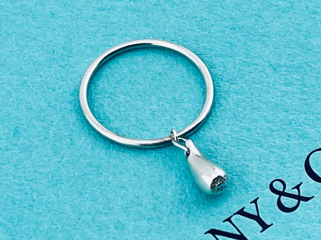 h960 美品　ティファニー　ティアドロップ　リング　925 約11.5号