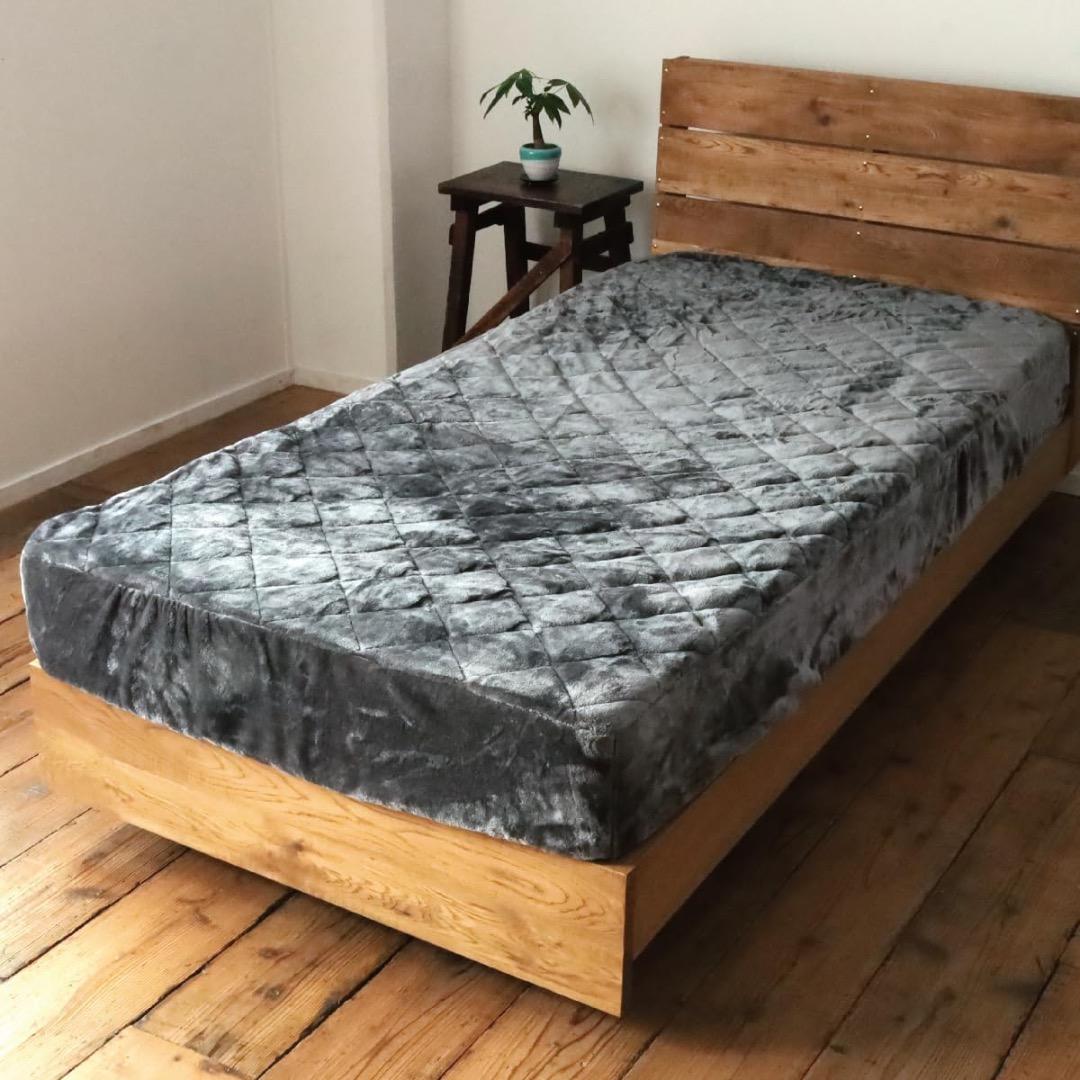 テイジン Curume ボックスシーツ キング チャコールグレー 2組セット