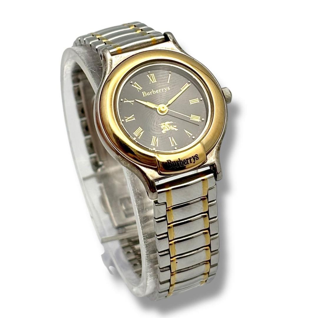 稼働 バーバリー 腕時計 クオーツ レディース 6031-603626 コンビ