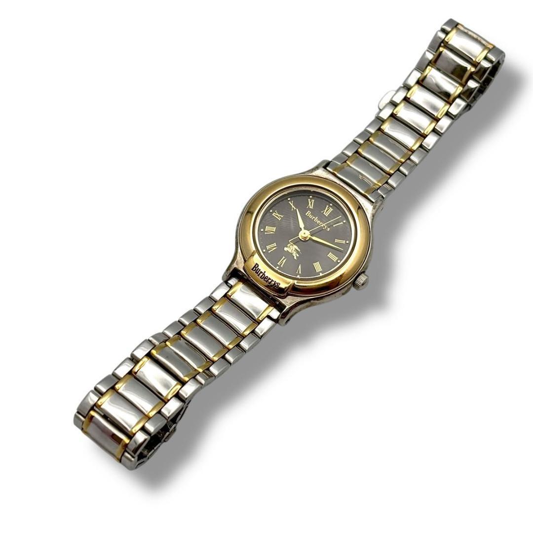 稼働 バーバリー 腕時計 クオーツ レディース 6031-603626 コンビ