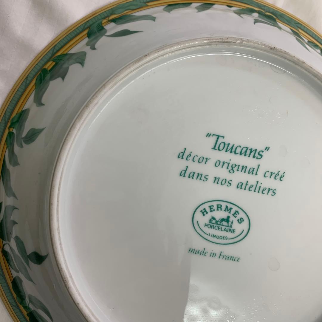 Q6)HERMES エルメス　トゥカン Toucans 大皿 皿 プレート