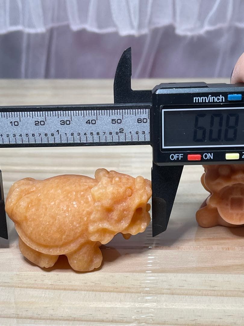 天然石サンストーン　龍亀　と　呑金獣　お金食い子　2点セット