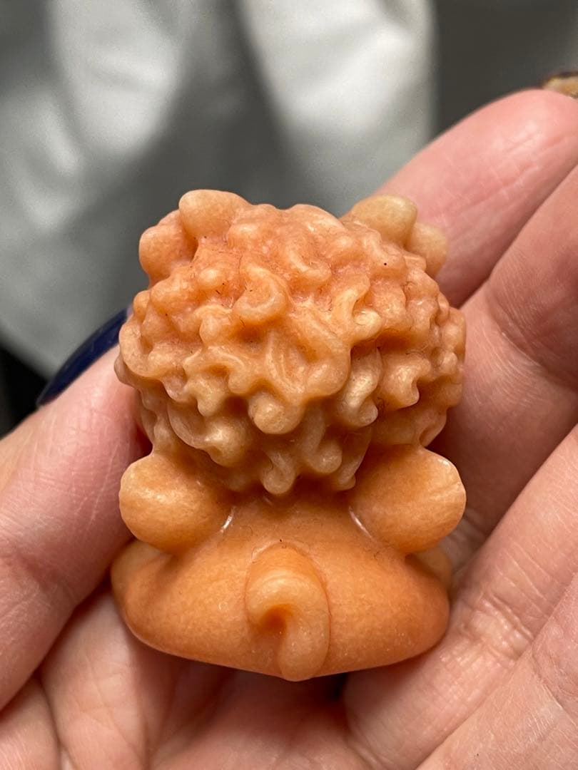 天然石サンストーン　龍亀　と　呑金獣　お金食い子　2点セット