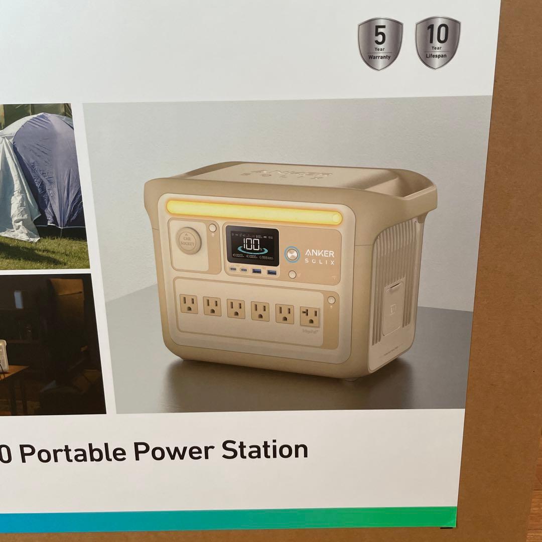 新品 Anker アンカー Solix C1000 ポータブル電源 ベージュ