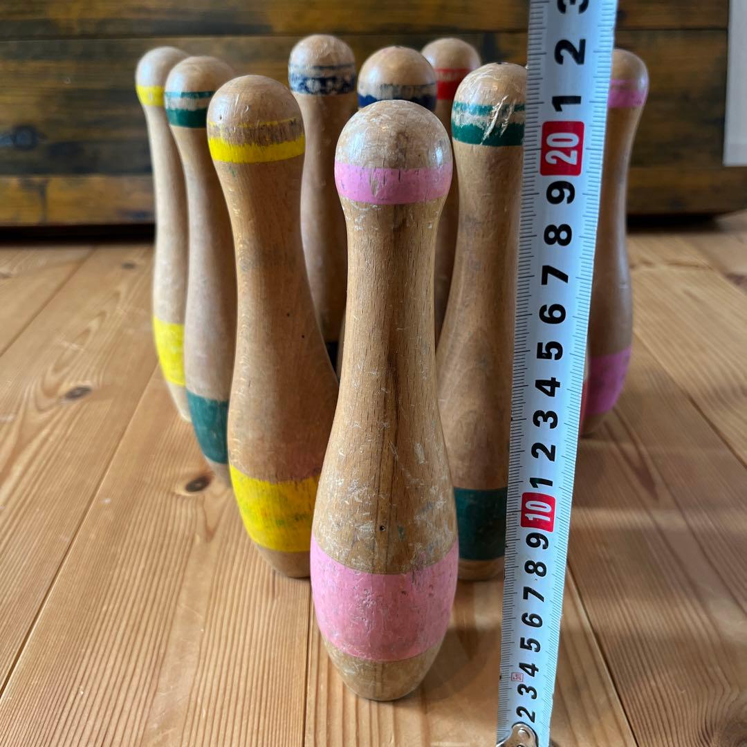 ヴィンテージ木製ボーリングセット