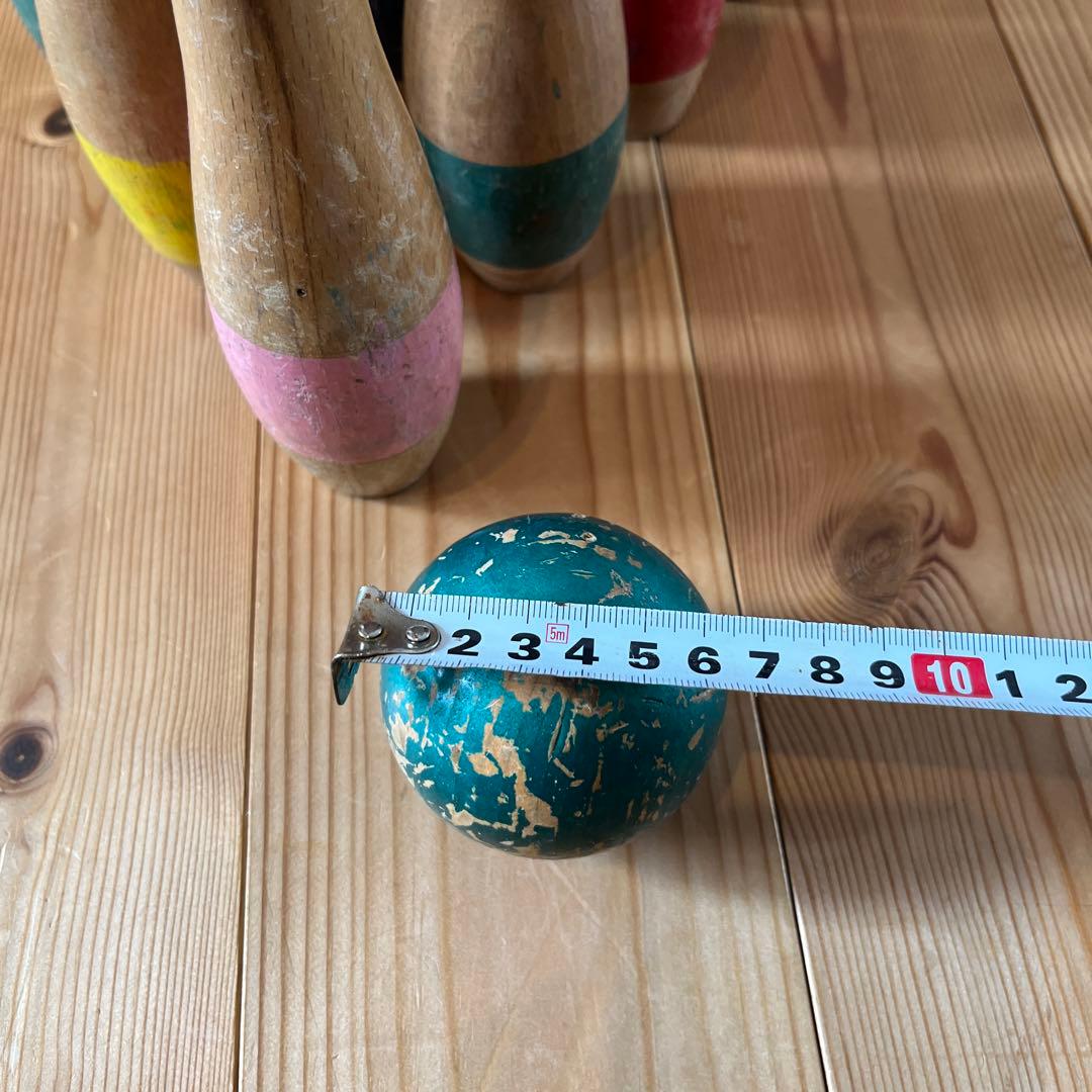 ヴィンテージ木製ボーリングセット