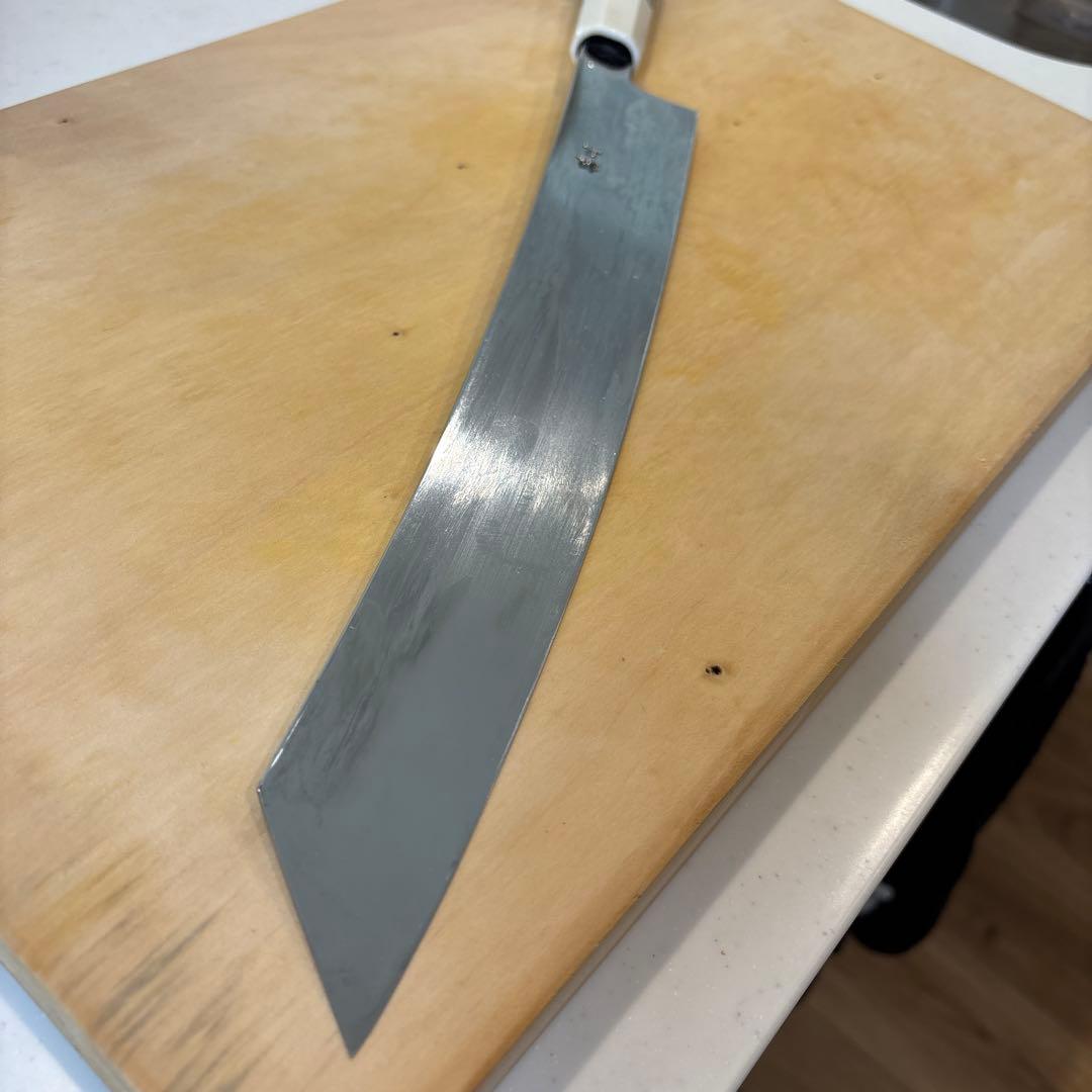 堺實光　刀心　 銀三　柳刃包丁 尺