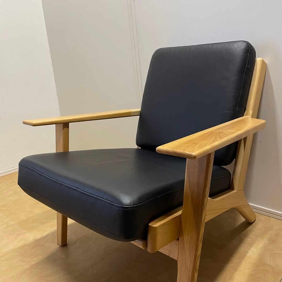 ウェグナー GE290② リプロダクト 革 レザー ソファ チェア 椅子 1人掛