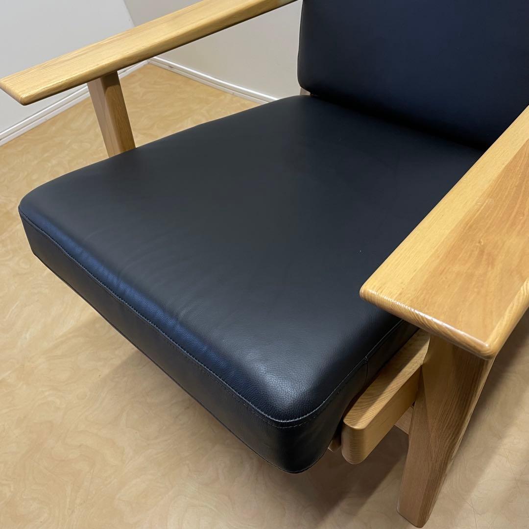 ウェグナー GE290② リプロダクト 革 レザー ソファ チェア 椅子 1人掛