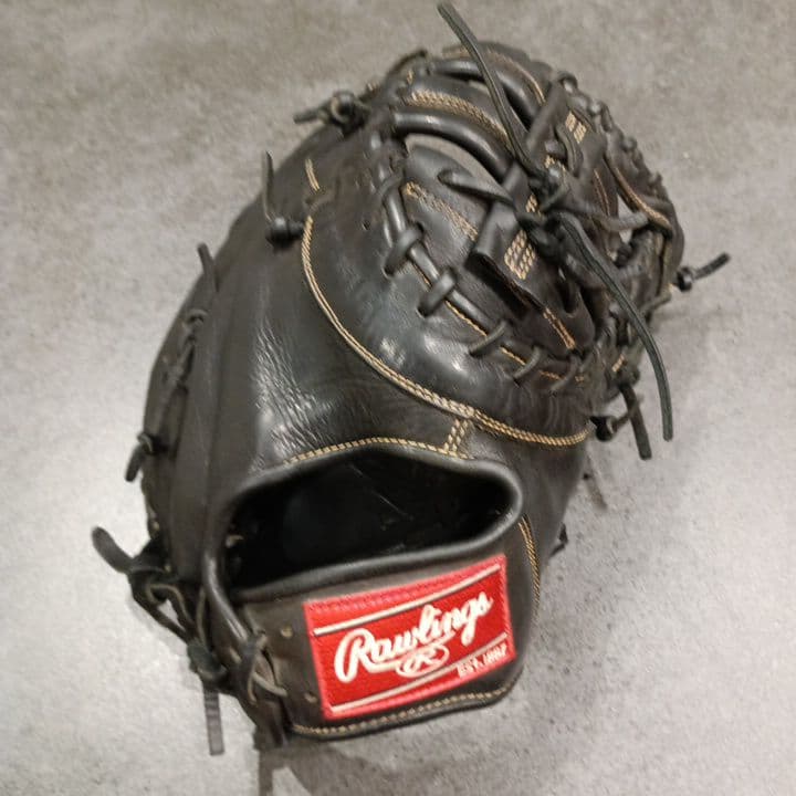 ★*様 Rawlings 黒 軟式グローブ　ファーストミット