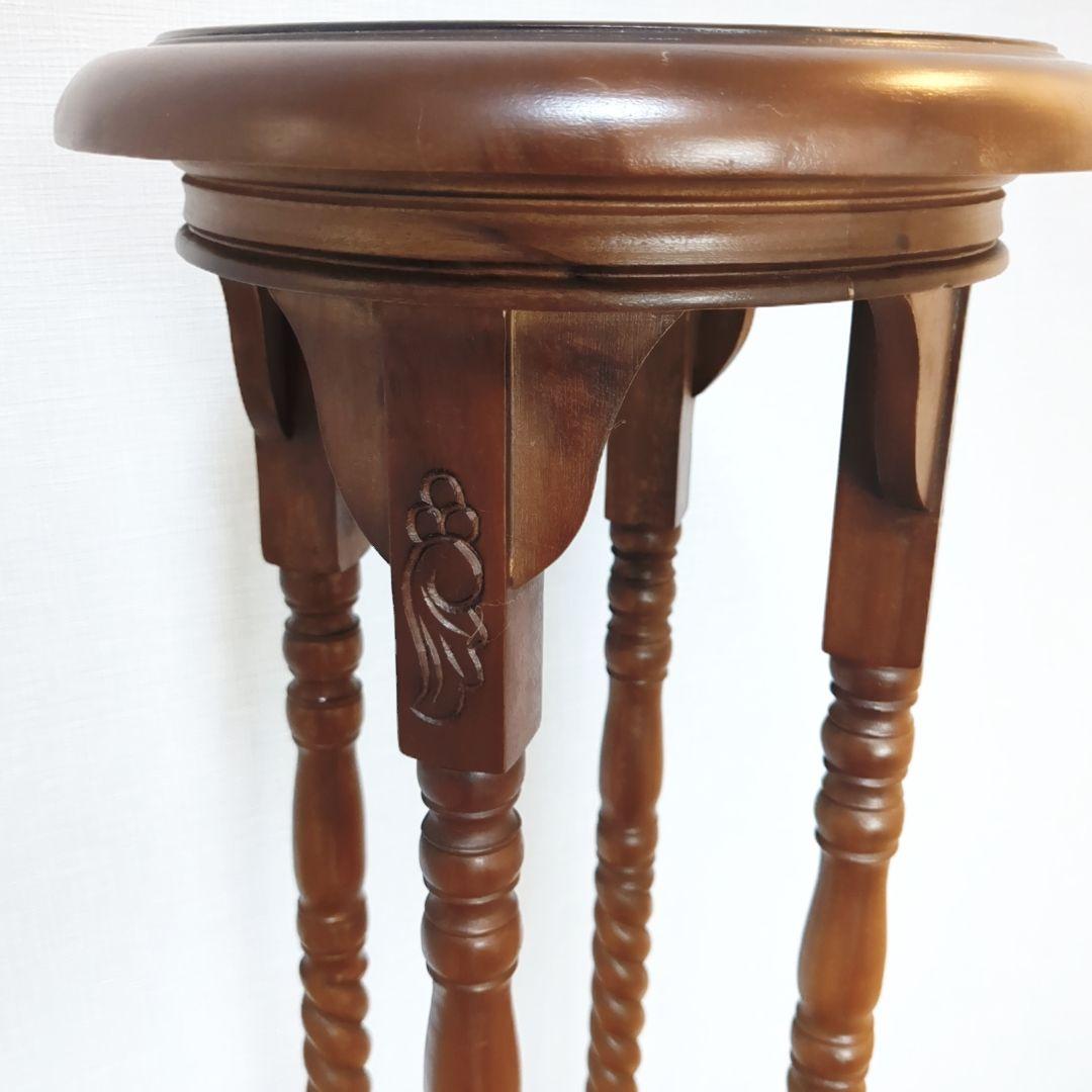 英国　イギリス　ツイストレッグ　フラワースタンド　花台　アンティーク　H