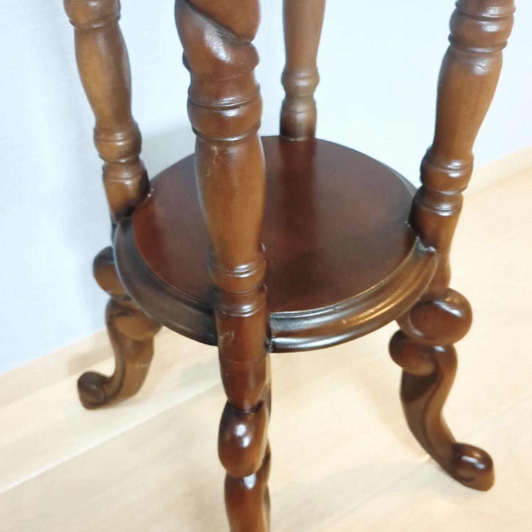 英国　イギリス　ツイストレッグ　フラワースタンド　花台　アンティーク　H