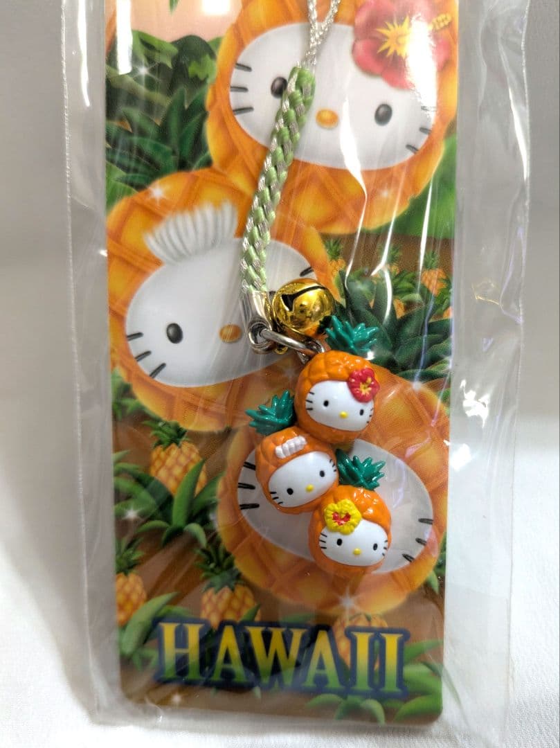 J*_様 ハローキティ　ハワイ　 パイナップル 根付　2012　未開封