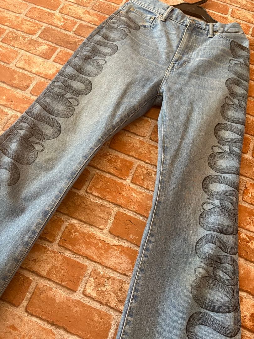 ヒステリックグラマースネークウミヘビデニムL