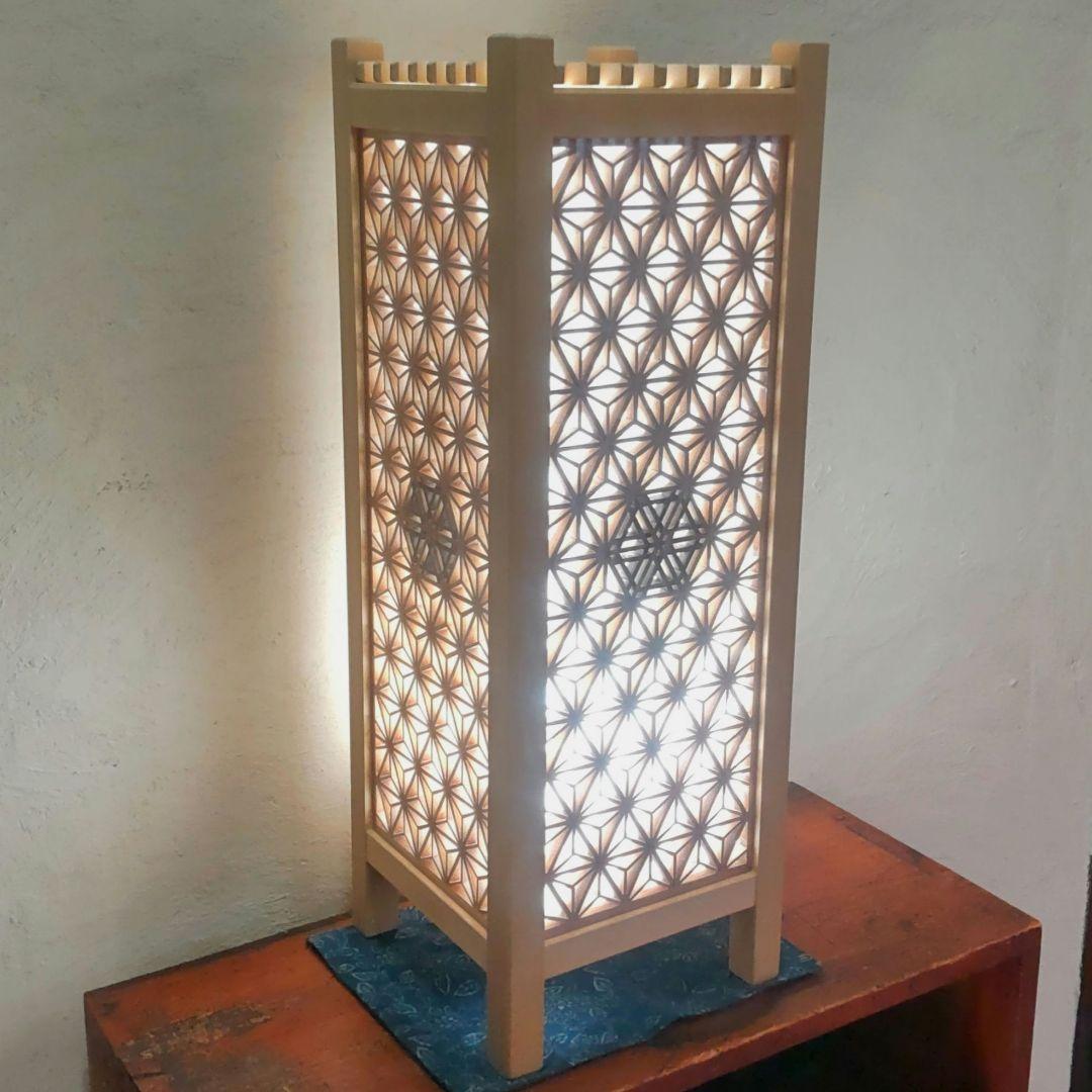 組子細工 組子 行灯(大) 間接照明 伝統工芸品 職人技