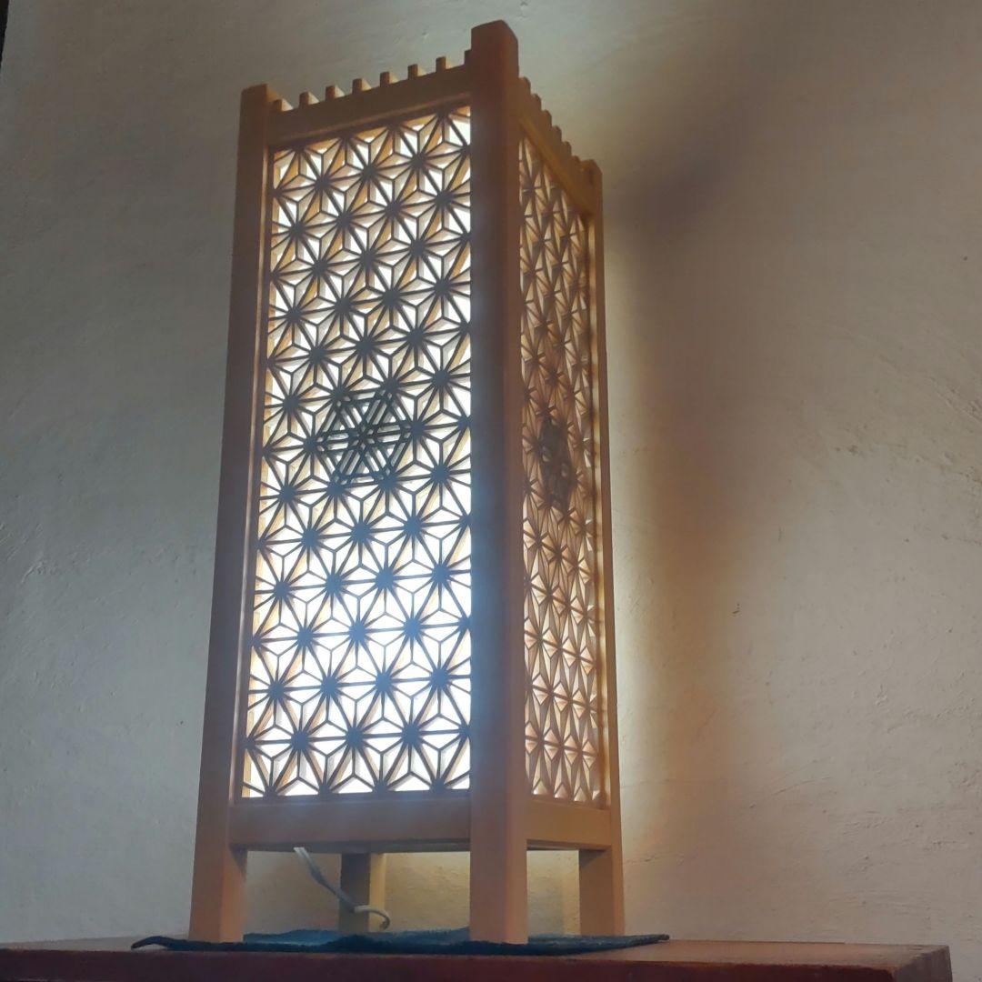 組子細工 組子 行灯(大) 間接照明 伝統工芸品 職人技