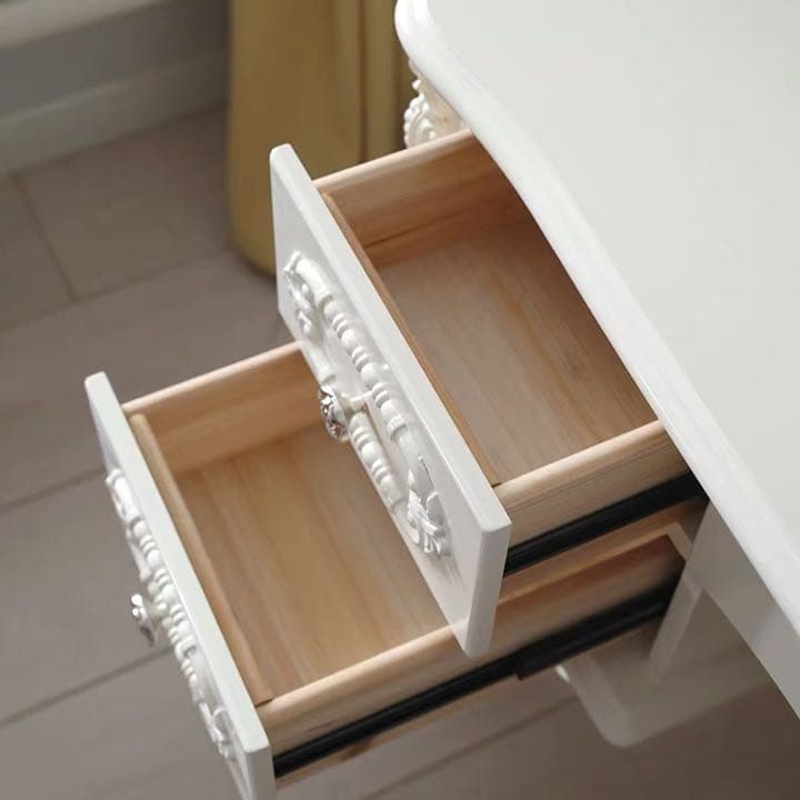 オシャレドレッサー　調節可LEDミラースツール