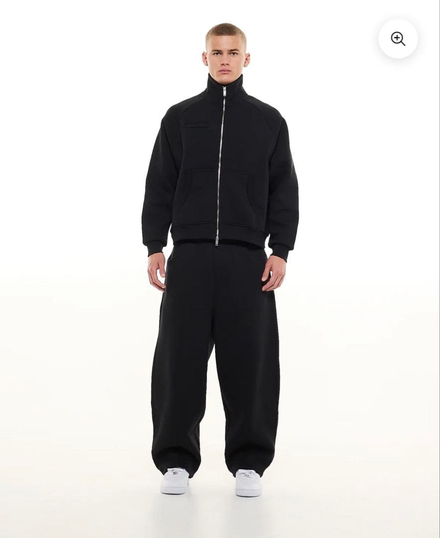 SWEATS COLLECTIVE COZY TRACK JACKET 黒S