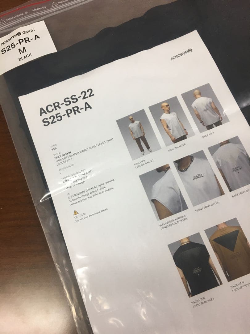 ACRONYM S25-PR-A Mサイズ