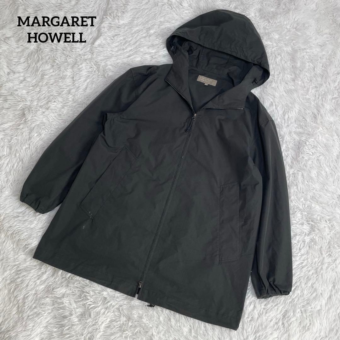 【美品】マーガレットハウエル・ナイロンコンパクトポプリン・ジップアップパーカー