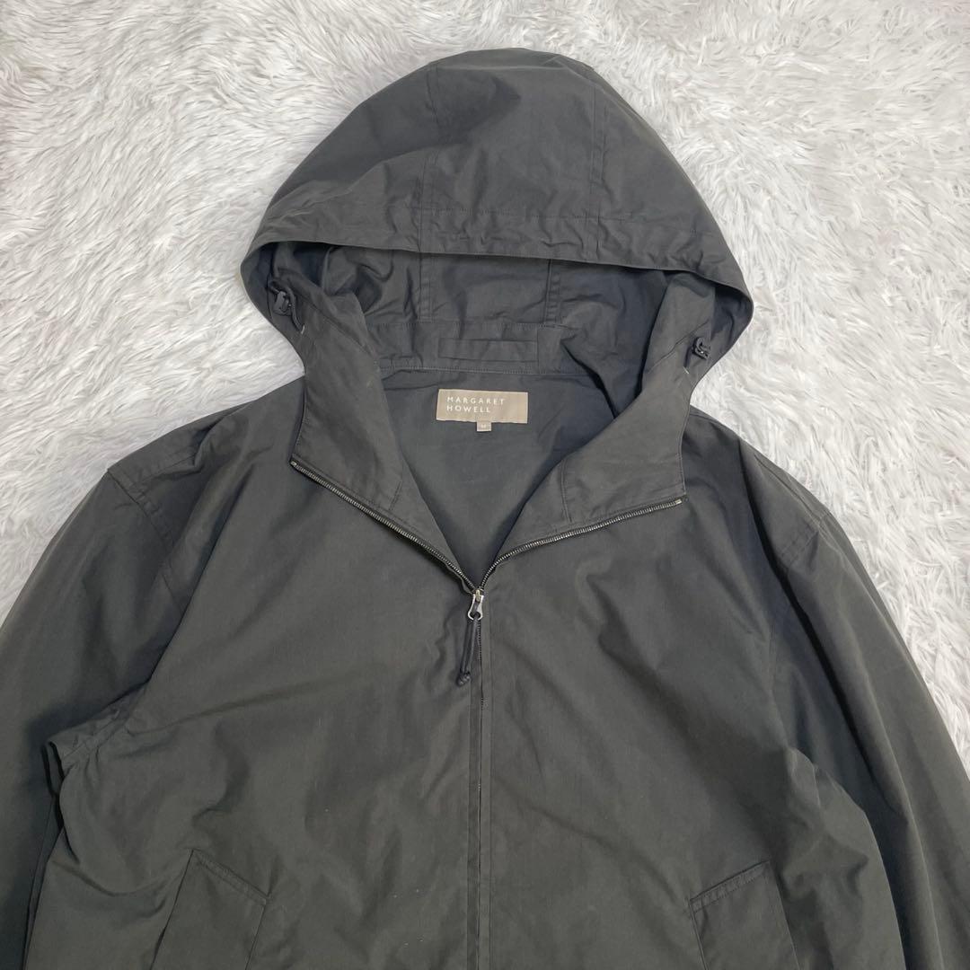 【美品】マーガレットハウエル・ナイロンコンパクトポプリン・ジップアップパーカー
