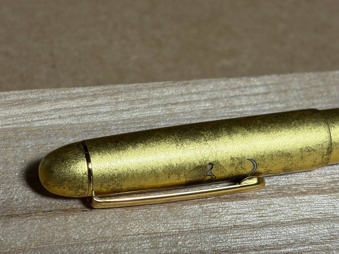 PLATINUM 万年筆 14K ペン先 B 風神雷神 金沢箔 万年筆