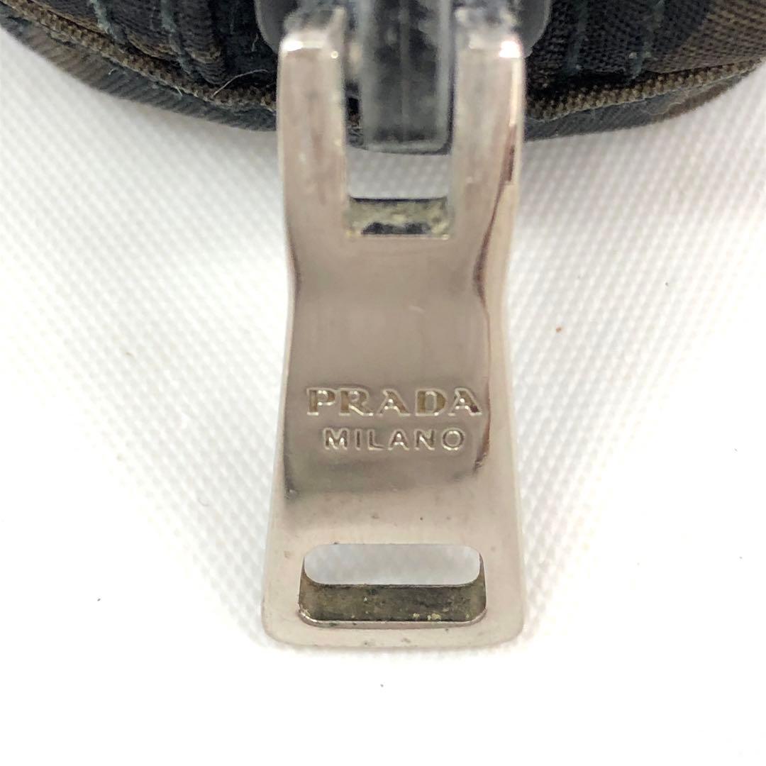 M07/019 PRADA プラダ ミニポーチ 三角ロゴ レオパード