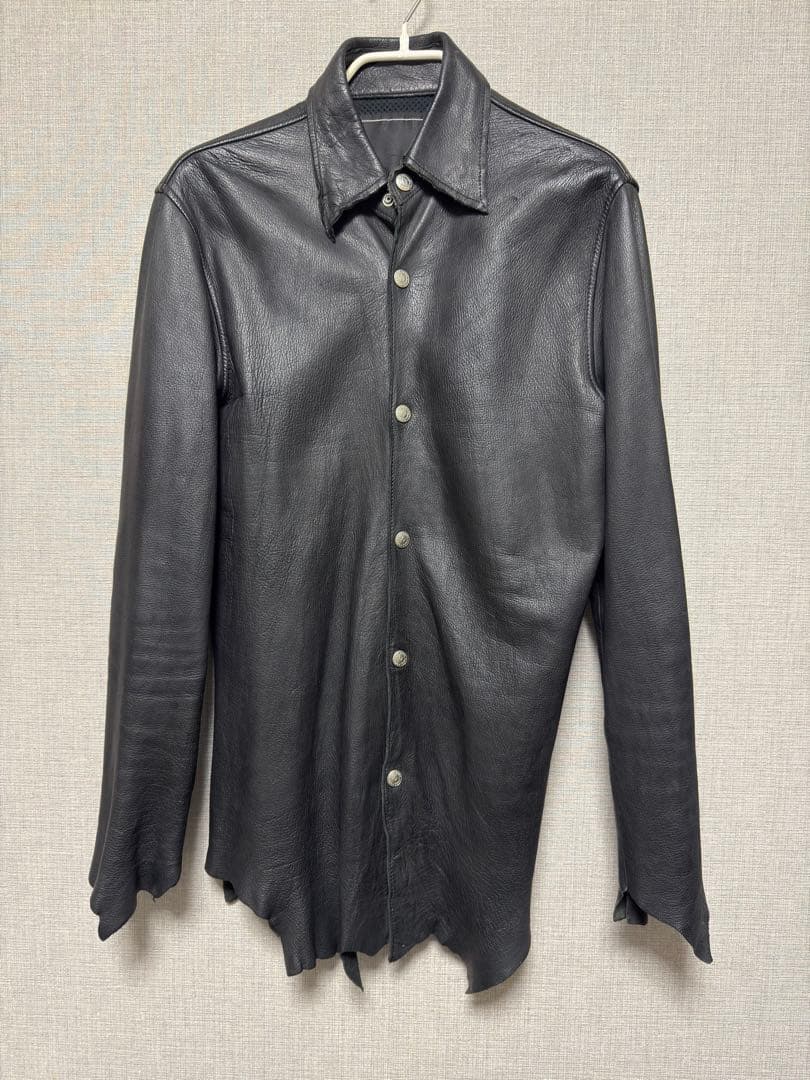 バックボーン 初期 ディアスキンレザーシャツ