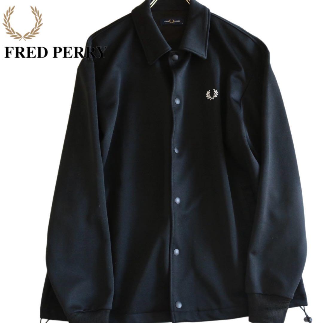 【FRED PERRY】極美品　コーチジャケット　黒　M 日本製★