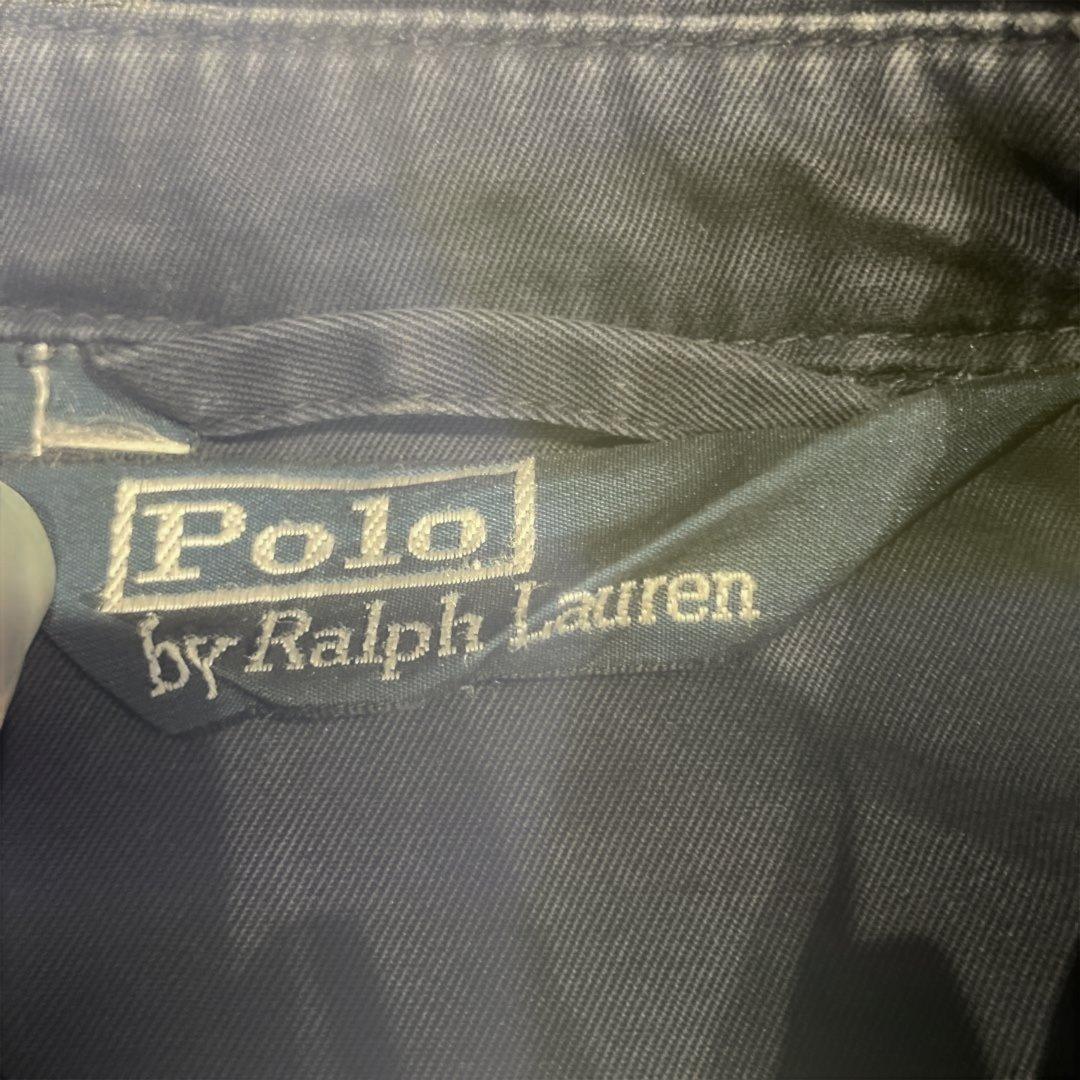 ポロ ラルフローレン ネイビー　スイングトップ　ペンキ有