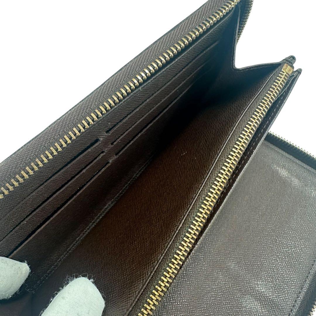 【美品】ルイヴィトン ジッピーオーガナイザー 長財布 ダミエ ラウンドファスナー