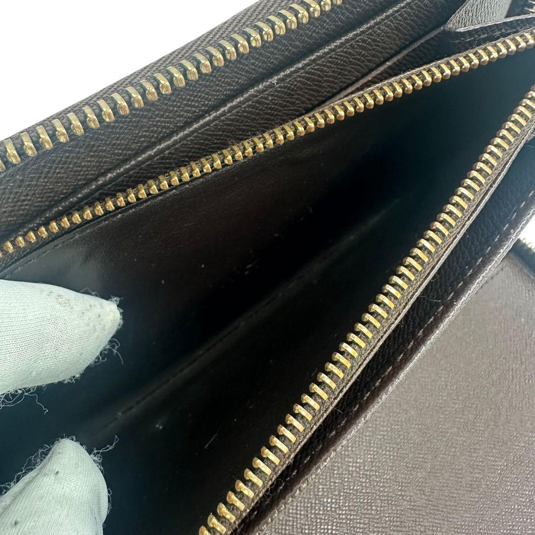 【美品】ルイヴィトン ジッピーオーガナイザー 長財布 ダミエ ラウンドファスナー
