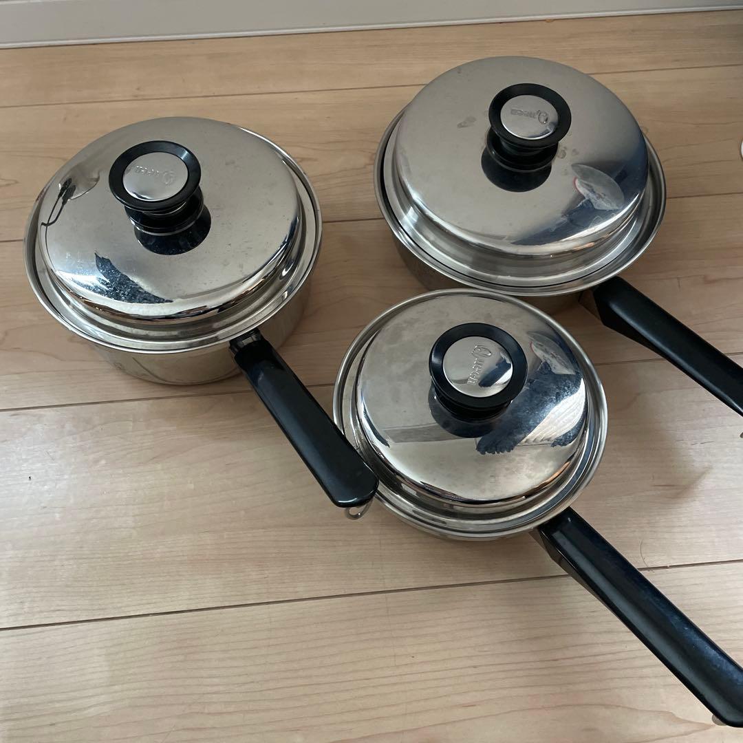 アムウェイ　クィーンクック　中小ソースパンと中フライパン