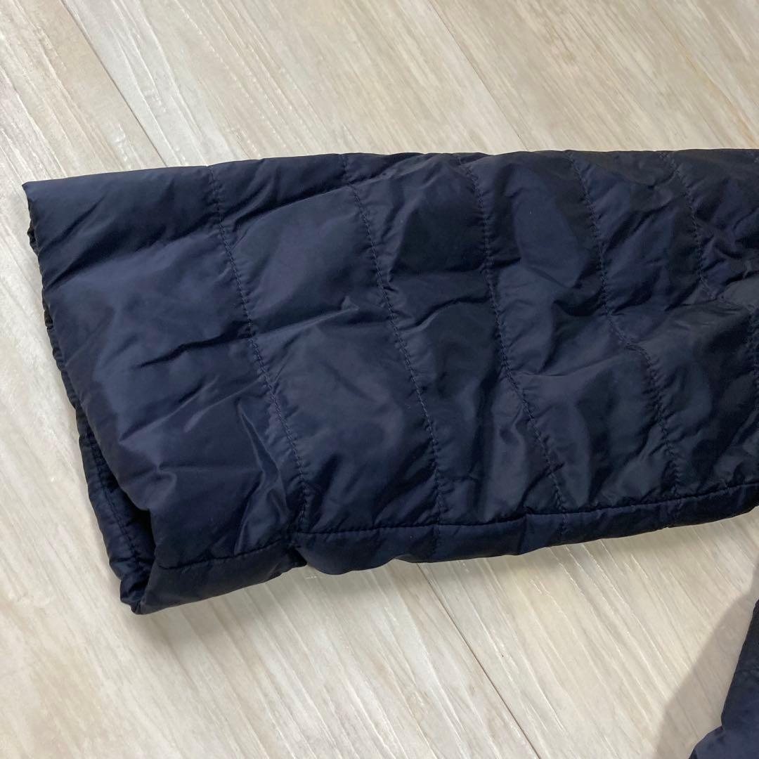 美品 自由区 ナイロンコート ダウンコート Aライン 2way 大きいサイズ