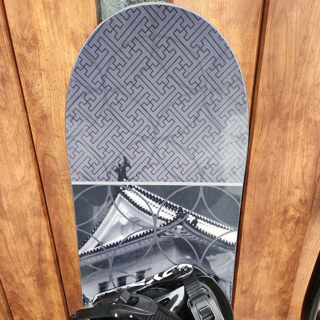 眞空雪板等THE SAMURAI Kuro152スノーボード侍ブラック黒ケース付