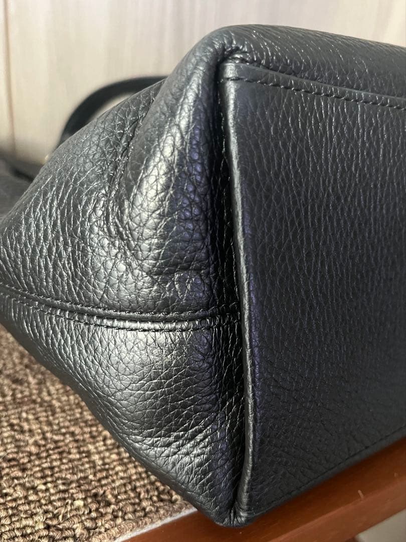 コーチ　coach 【美品】アウトレット アンディトートバッグ　黒　レザー
