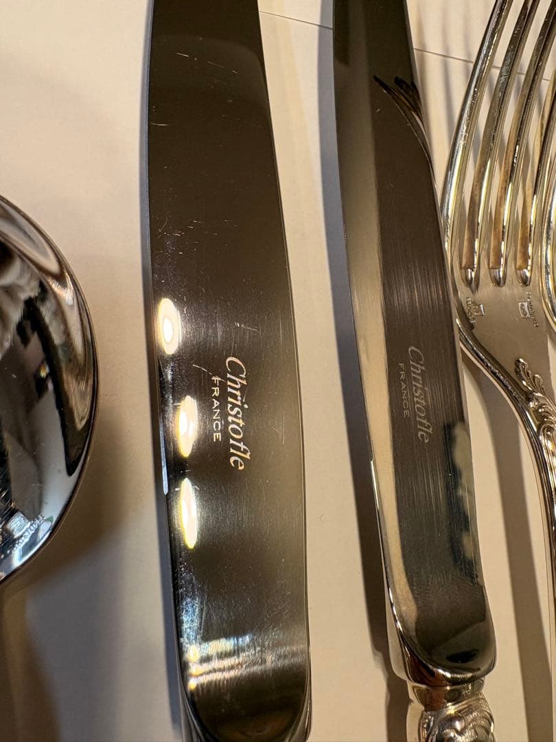 【美品】Christofle クリストフル カトラリー6本セットx 2組