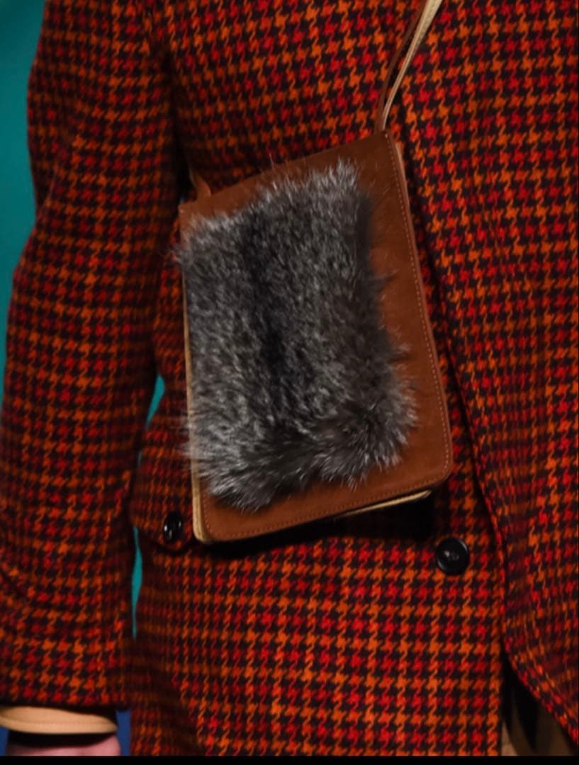 《試着のみ》MARNI マルニ　ステンカラーコート　ロング 千鳥柄 チェック