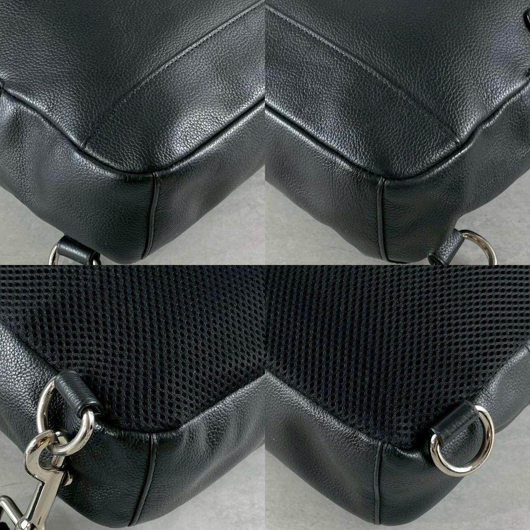 美品 COACH コーチ レザー ボディバッグ ショルダーバッグ 黒 ブラック